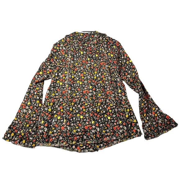 NWT Ivy Jane POETRY RUFFLE‎ TOP Size Medium Long Sleeve Blouse - Picture 3 of 7